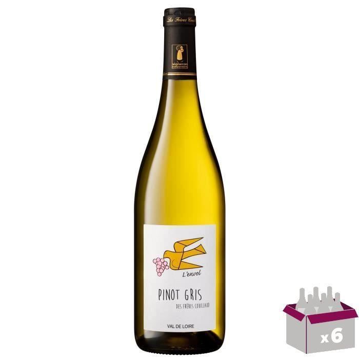 L'envol Pinot Gris Les Frères Couillaud IGP Val de Loire - Vin blanc de la Loire x6