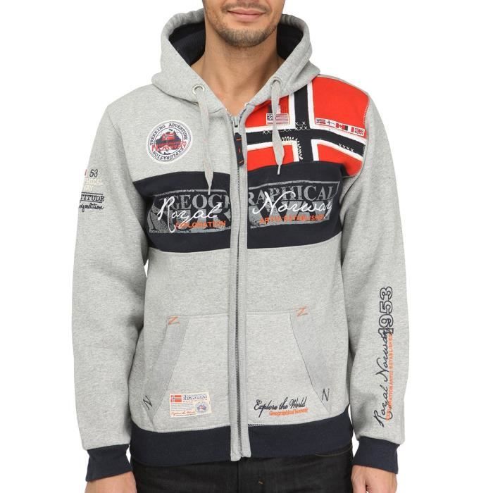 GEOGRAPHICAL NORWAY Sweat zippé Capuche