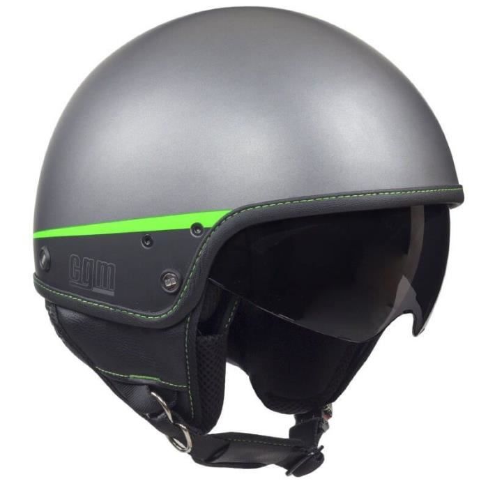 CGM Casque Jet 105G Granada - Homme - Gris et vert