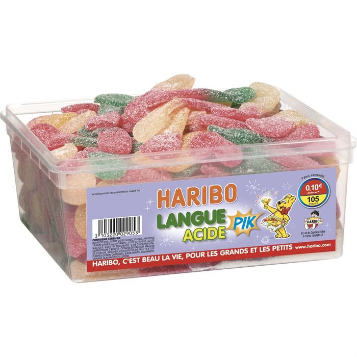 HARIBO Langues Acides 105 pièces (x1)