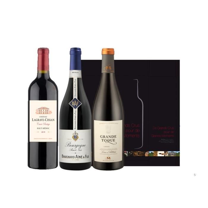 Coffret Trilogie de Grands Vins de France