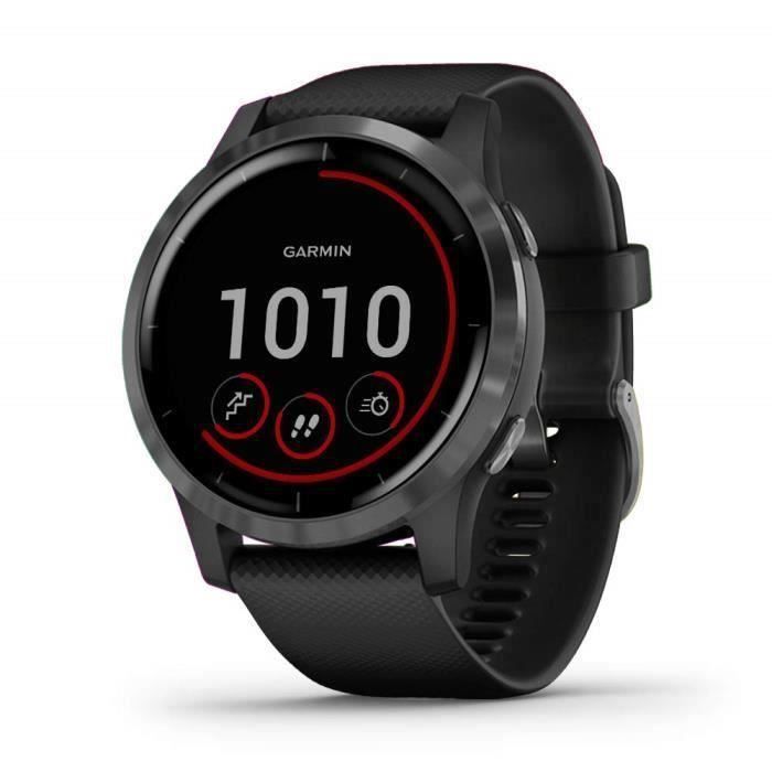 Garmin - Vívoactive 4 - Montre connectée GPS sports & Santé - Entraînements Personnalisés - Autonomie Longue Durée - Gray / Black