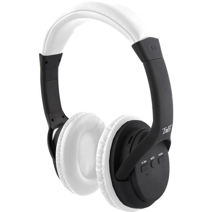 TNB CBHTAGWH Casque bluetooth HASHTAG - Blanc