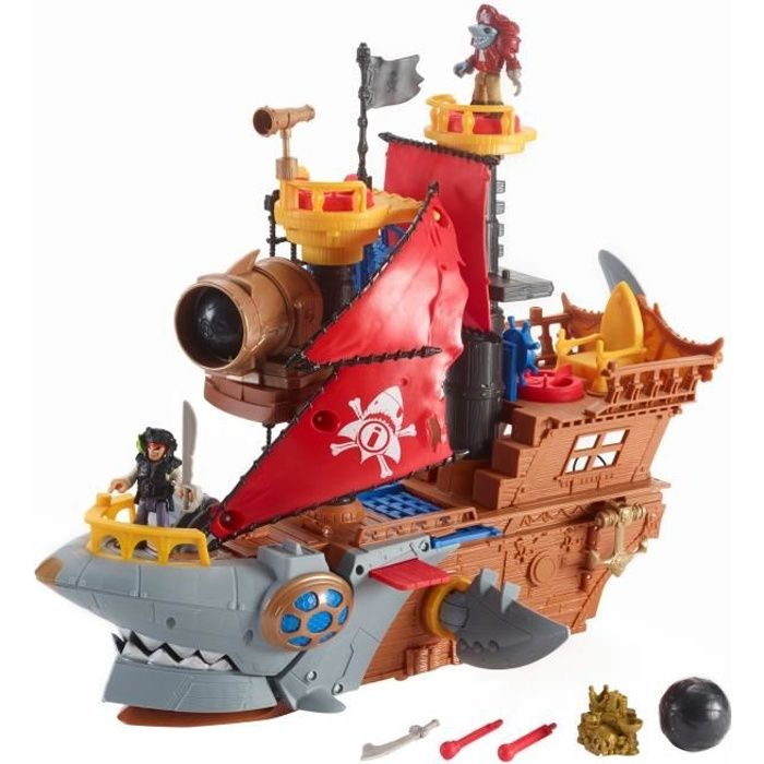 FISHER-PRICE Imaginext Bateau Pirate Requin - 3 ans et +