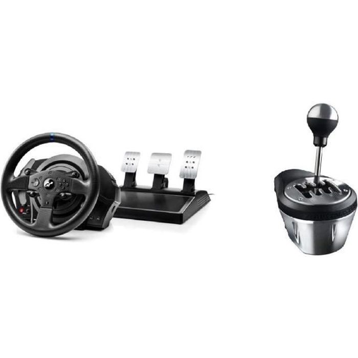Thrustmaster Volant T300RS GT Edition - PC/PS3/PS4/PS5 + Thrustmaster Levier de vitesse TH8A SHIFTER ADD-ON - PC / PS4/ Xbox ONE