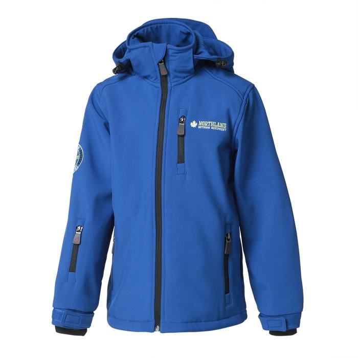 NORTHLAND Softshell Polaire Kosh bleu - Garçon