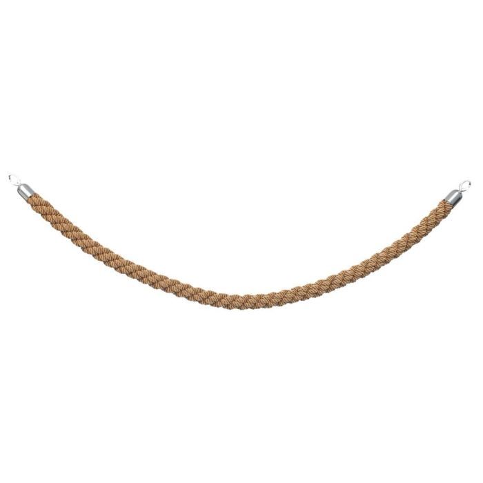 Cordon 1.5 m bronze embouts chrome