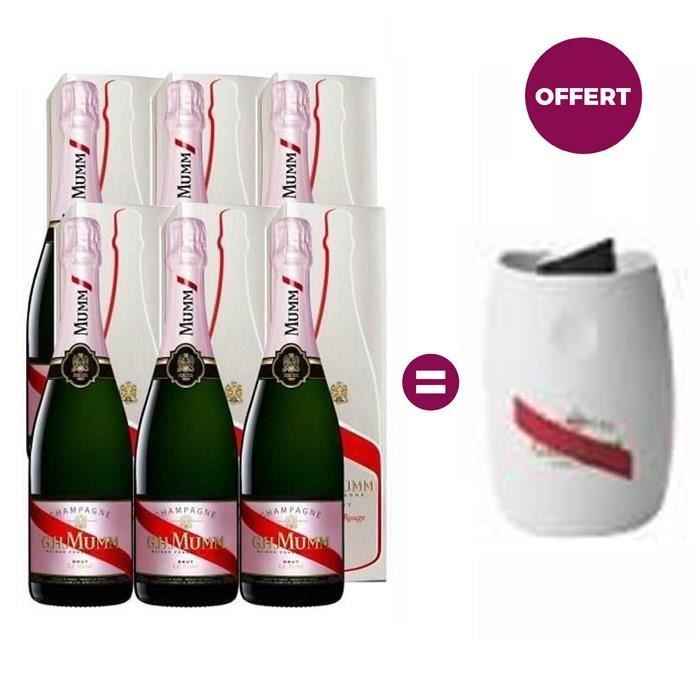Champagne Mumm Brut Rosé - 6 Bouchons