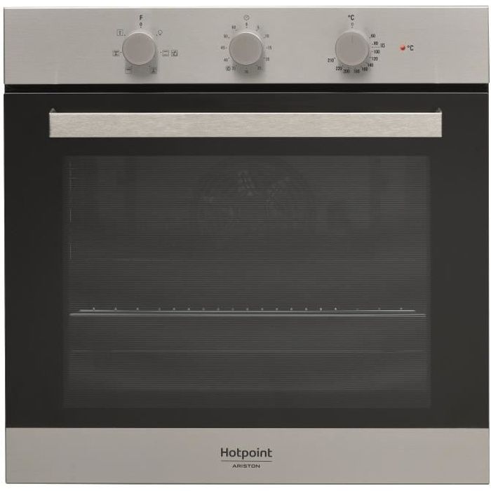 Four - Nettoyage hydrolyse - Chaleur tournante - Multifonction - Classe A - HOTPOINT FA3 530 H IX - Inox - 66 L