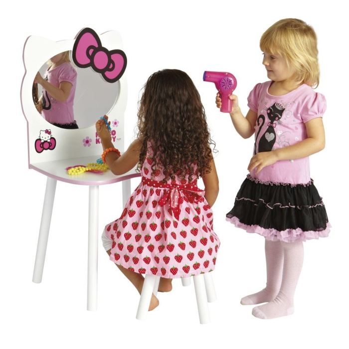 Coiffeuse Et Tabouret Hello Kitty