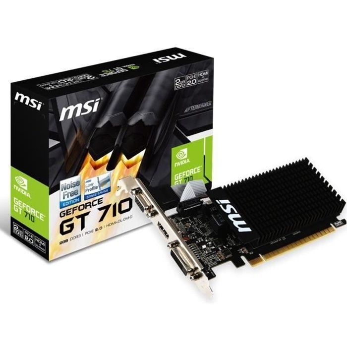 MSI Carte graphique GeForce GT 710 2Go DDR3