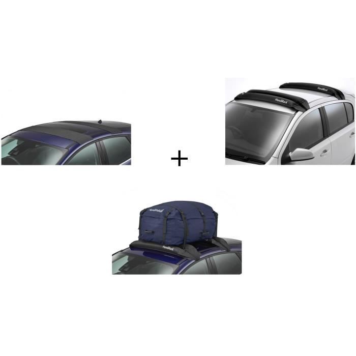 HANDIWORLD HandiRack Coussinets Anti-dérapants Noir + Barres HandiRack+ Coffre de toit 330L souple