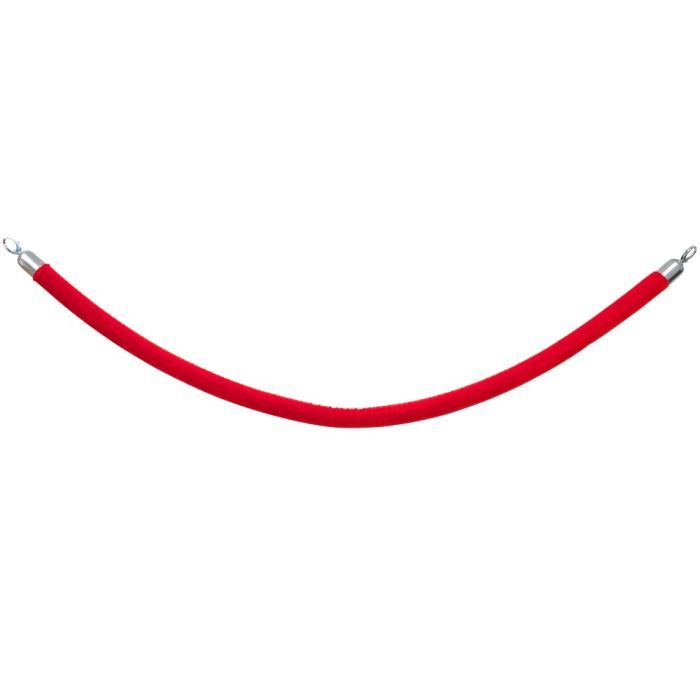 Cordon 1.5 m Rouge embouts chrome
