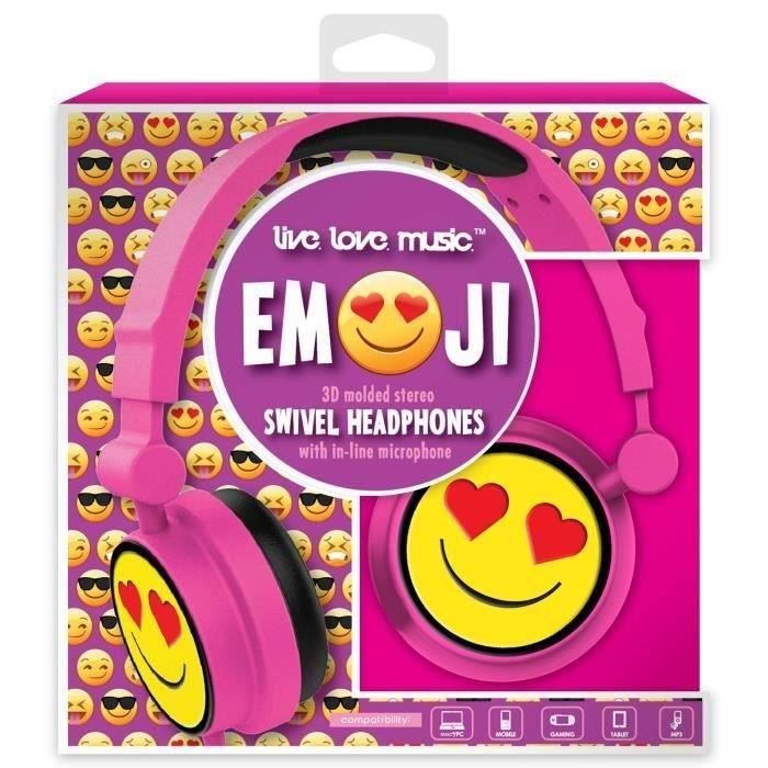 DGL TOYS casque audio enfant audio Emoticon Cœur