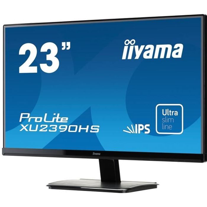 Ecran PC - IIYAMA ProLite XU2390HS-B1 - 23- FHD - Dalle IPS - 4ms - VGA/DVI-D/HDMI