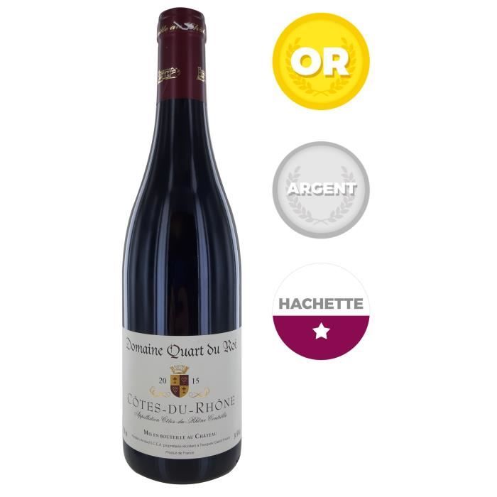 Domaine Quart du Roy 2014 Côtes du Rhône - Vin rouge du Rhône