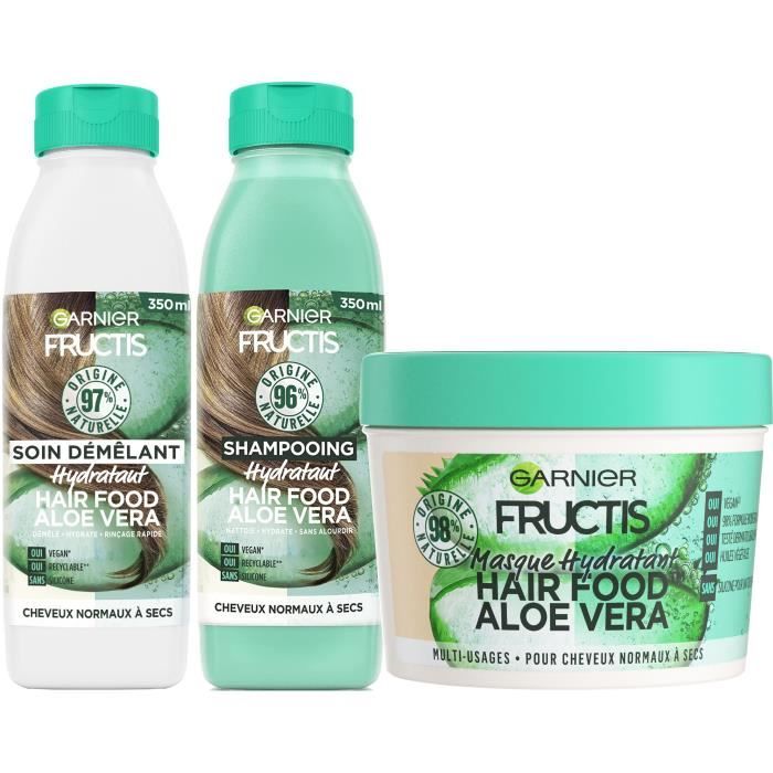 Fructis : Ma Routine Hydratation Cheveux Complète Hair Food Aloe
