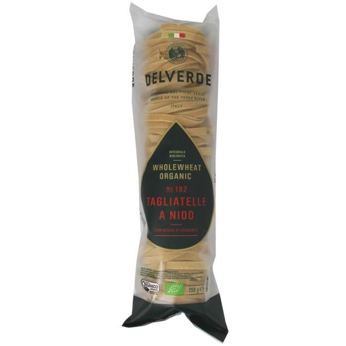 DELVERDE Tagliatelle biologique au blé complet - 250 g