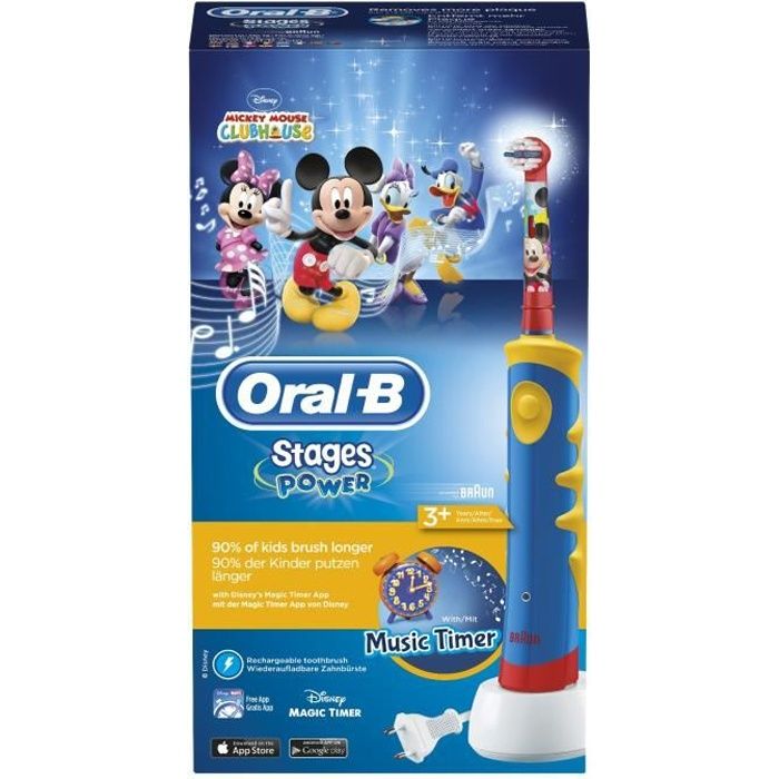 ORAL-B STAGES POWER Mickey de Disney Brosse à dents électrique