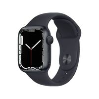 Apple Watch Series 7 GPS + Cellular 45 - Aluminium Midnight - Sport band Black - Reconditionné - Etat correct