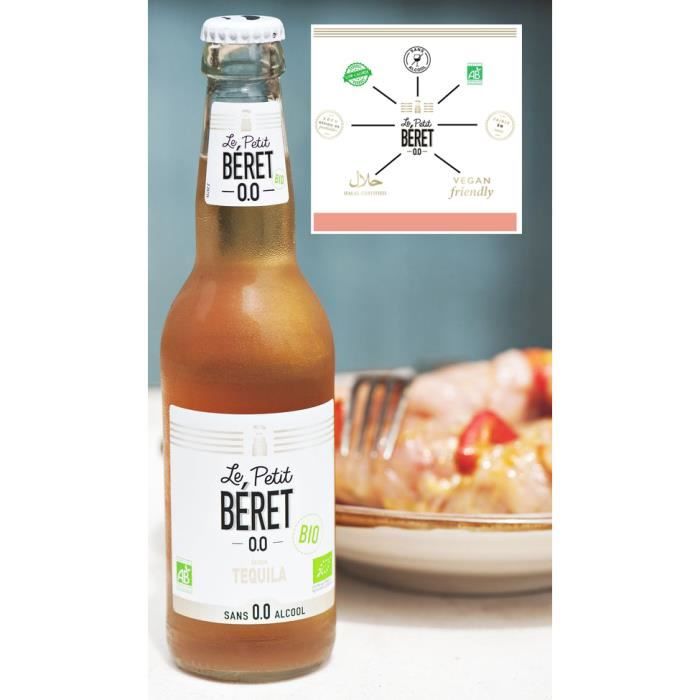 Le Petit Béret Tequila sans alcool Bio 0,0% 3x33cl