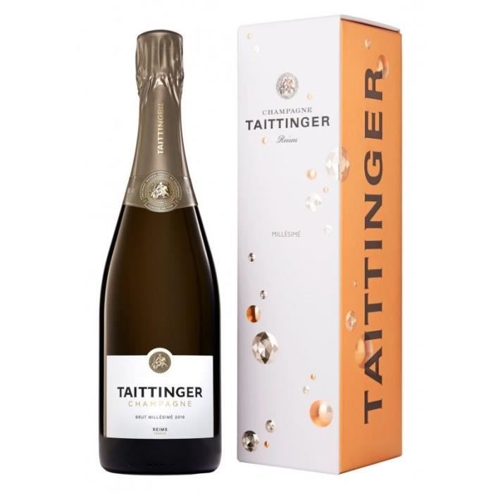 Champagne Taittinger Brut Millésimé avec étui - 75 cl