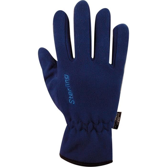 STARLING Gants Polaire - Mixte - Bleu Marine