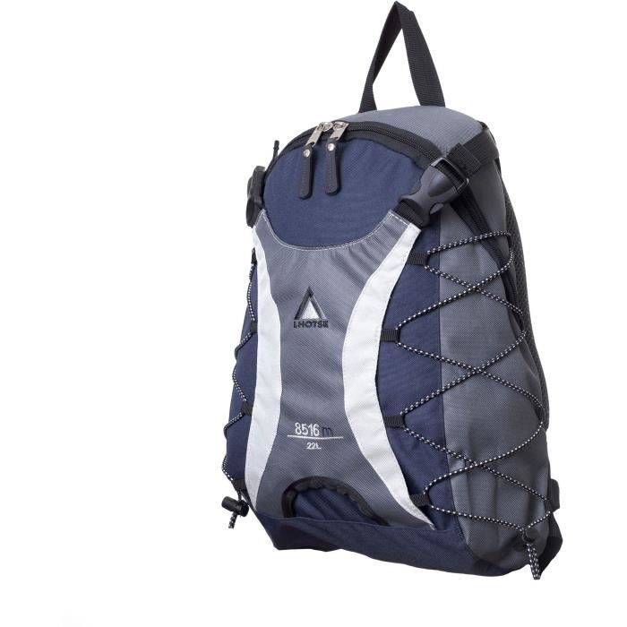 LHOTSE Sac à dos 18 litres Gris Bleu marine