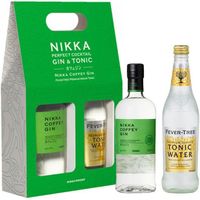 NIKKA Coffey Gin 70 cl x FEVER-TREE Premium Indian Tonic Water 500 ml - Gin x Soda - Japon et Angleterre