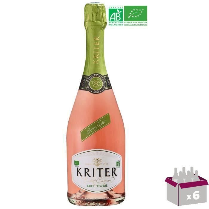 Kriter - Vin effervescent blanc Rosé - Bio