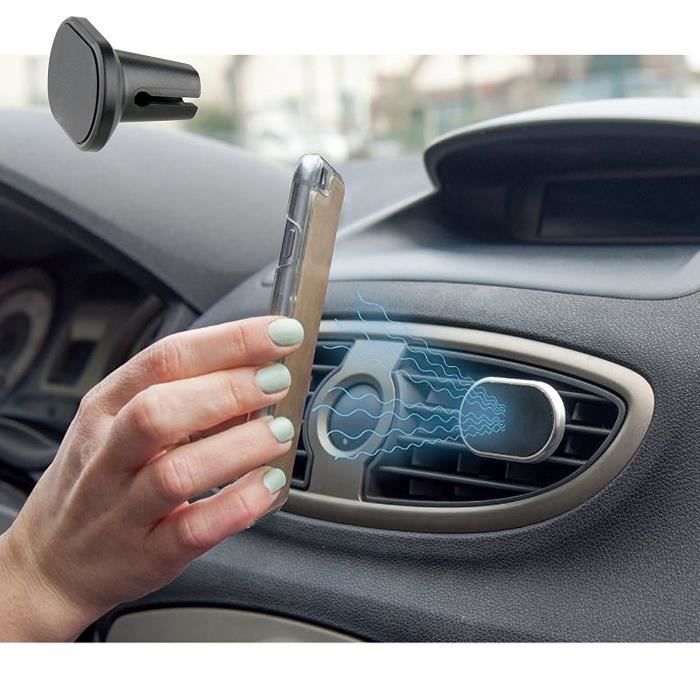 Muvit Coque Magnetique Noir + Support Voiture pour Apple iPhone 7