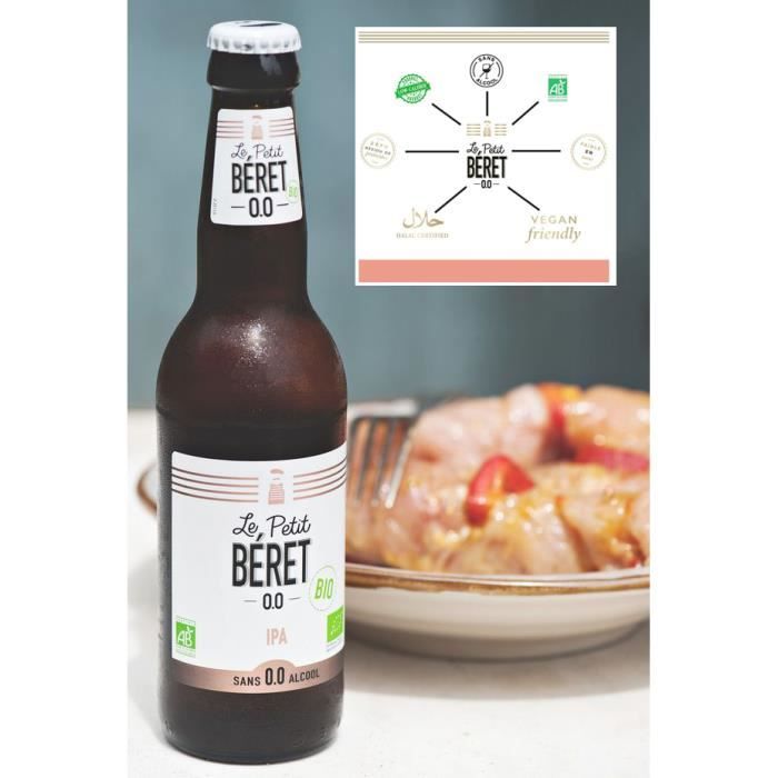 Le Petit Béret Bière IPA sans alcool Bio 0,0% 3x33cl