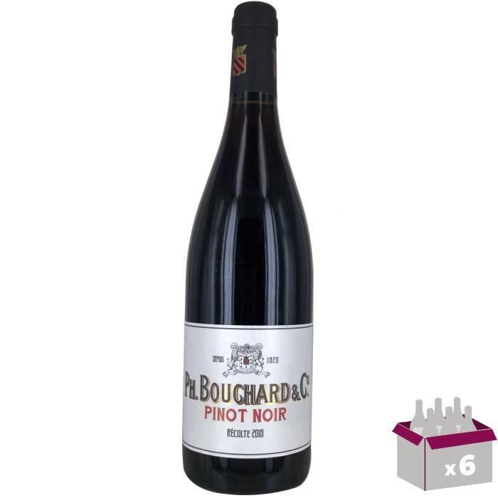 Ph. Bouchard 2019 IGP Pays d'Oc Pinot Noir - Vin rouge du Languedoc x6