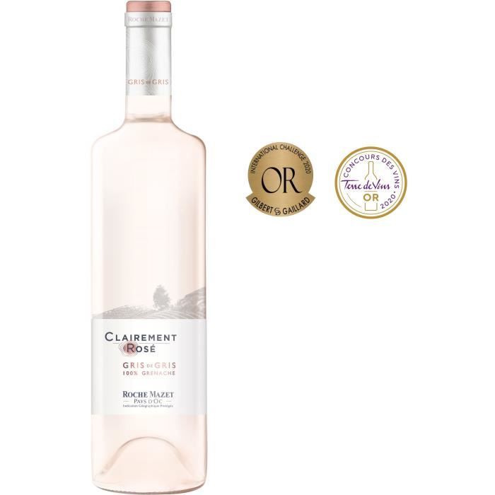 Clairement Rosé de Roche Mazet Pays d’Oc - Vin rosé de Languedoc