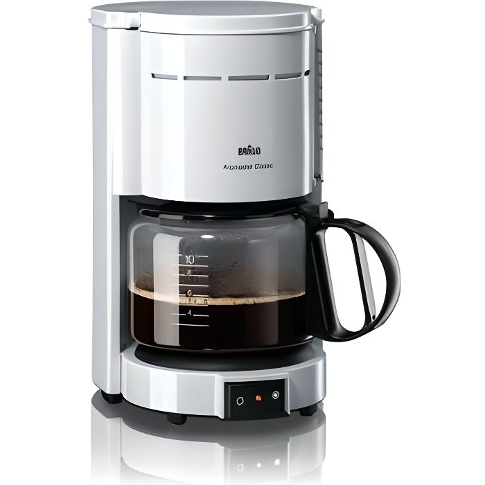 BRAUN KF47/1 Cafetière filtre Aromaster Classic - Blanc