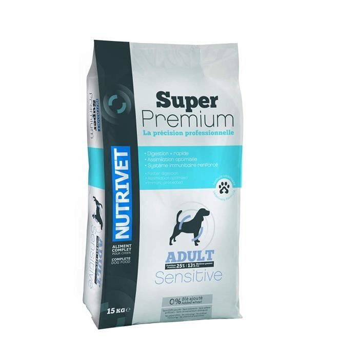 SUPER PREMIUM Croquettes chien adulte 25/12 sensible 0% blé - 15 kg