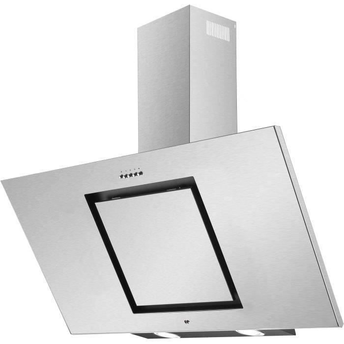 Hotte décorative murale CONTINENTAL EDISON HDI9450FULLIX 90 cm - Inox