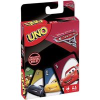 Jeu de Cartes UNO Cars 3 - MATTEL GAMES - Règle spéciale et 4 cartes Action supplémentaires incluses