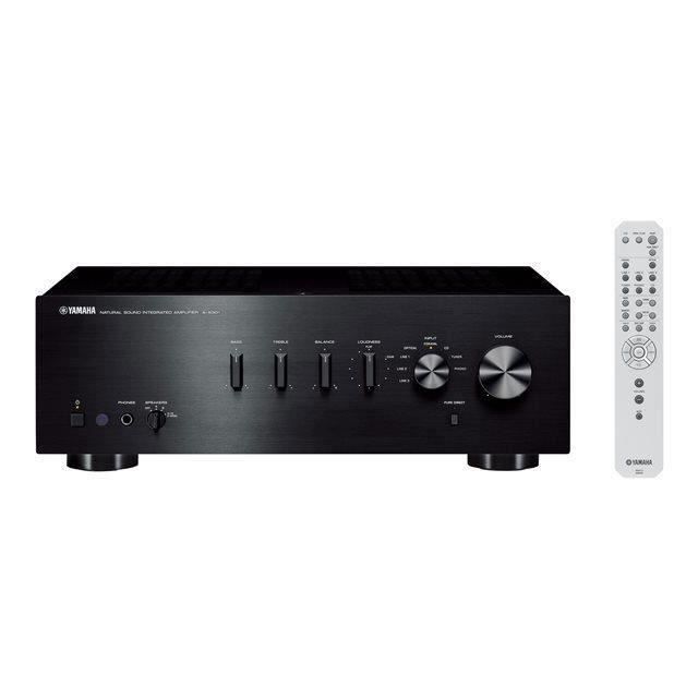 YAMAHA Ampli stéréo A-S301 BL 2 x 60 Watts - Technologie ToP-ART - DAC 24 bits / 192 kHz - Préampli phono MM - Sortie casque - Sort