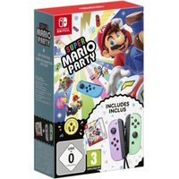 Super Mario Party (Code) + Paire de manettes Joy-Con Violet Pastel & Vert Pastel - Édition Bundle • Jeu Nintendo Switch