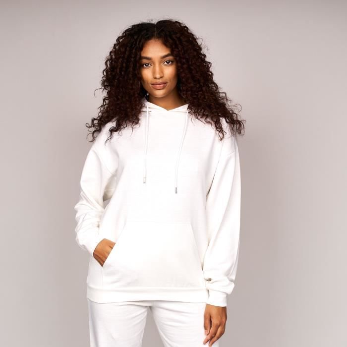 hoodies blanc femme