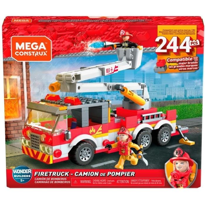 MEGA CONSTRUX Camion de Pompier - 244 pièces