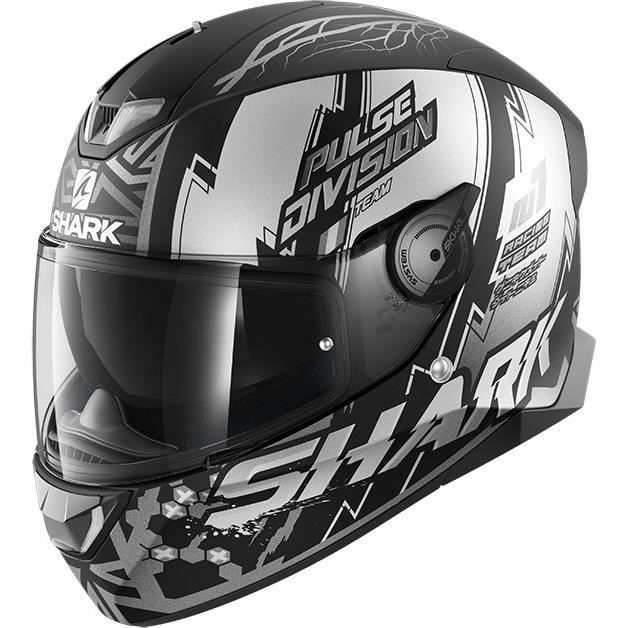 SHARK Casque moto Intégral Skwal 2.2 Noxxys + Cagoule - Noir et blanc