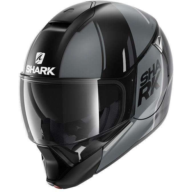 SHARK Casque modulable Evojet Vyda - Noir anthracite gris
