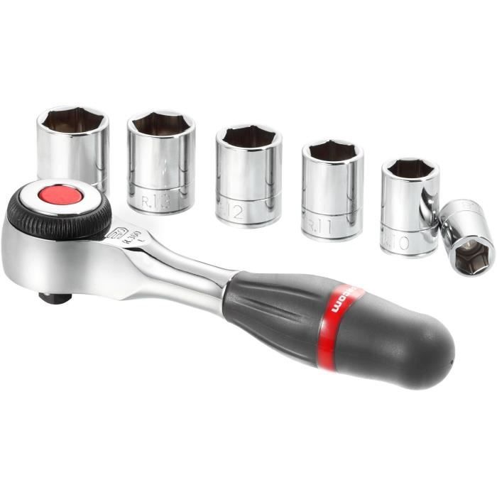 Coffret Cliquet 1/4- FACOM - R.360PACKPB (Livré avec 6 douilles 6 pans)