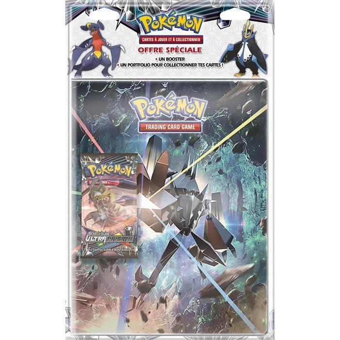 POKEMON Soleil et Lune 5 - Ultra Prisme - Pack Cahier Range-Cartes + Booster Pokémon SL05