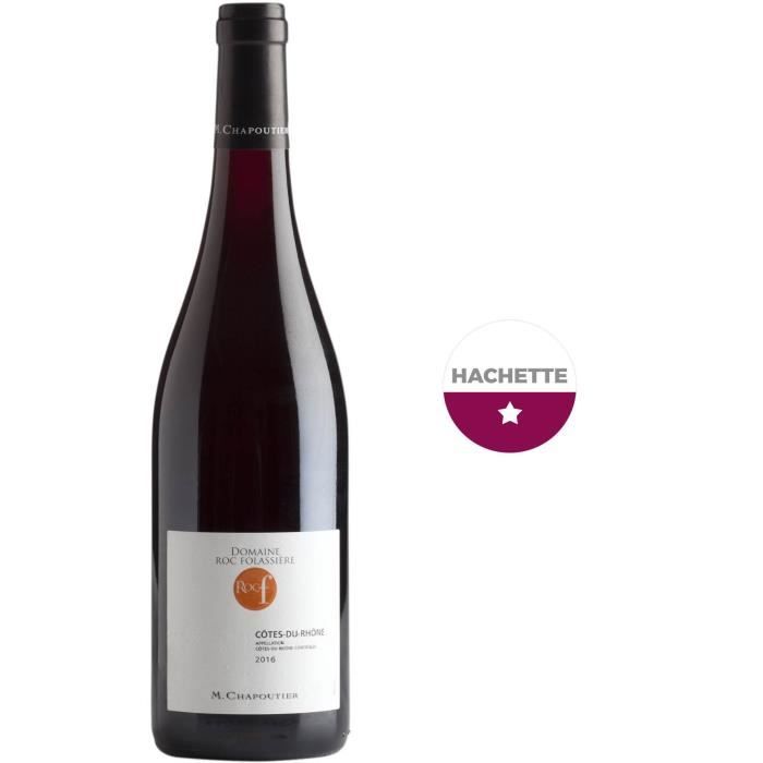 M. Chapoutier Domaine Roc Folassière 2017 Côtes-du-Rhône - Vin rouge de la Vallée du Rhône