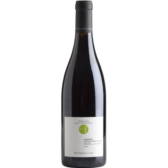 M. Chapoutier Domaine Roc Folassière L'Agasse 2016 Côtes du Rhône Villages - Vin rouge de la Vallée du Rhône