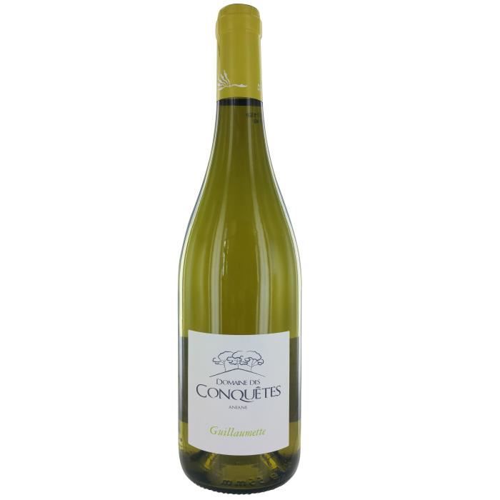 Domaine des Conquêtes Guillaumette 2016 Pays de l'Hérault - Vin blanc du Languedoc Roussillon
