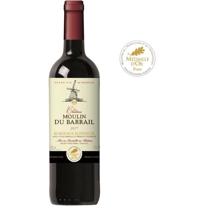 Château Moulin du Barrail 2017 Bordeaux Supérieur - Vin rouge de Bordeaux